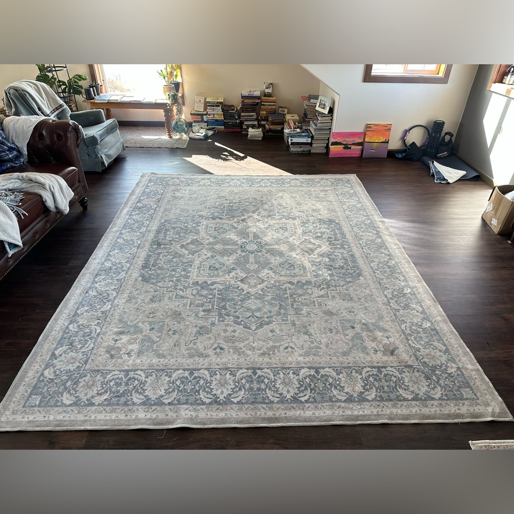 8x10 Ruggable Washable Area Rug with Felted Mat